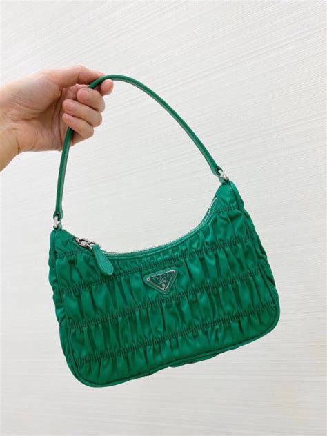 green prada hobo bag|prada hobo bag leather.